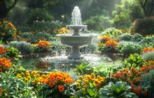 Fontaines et jardins comestibles : harmonie et bienfaits