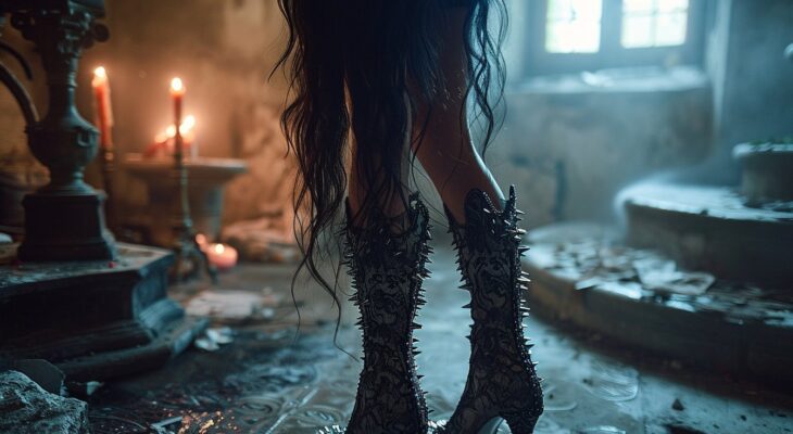 Harmonie en hauts talons : quand la musique gothique inspire les chaussures