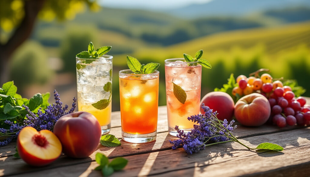 découvrez des recettes originales de cocktails de saison préparés avec des produits frais et locaux du rhône, pour des apéritifs savoureux et authentiques toute l'année.