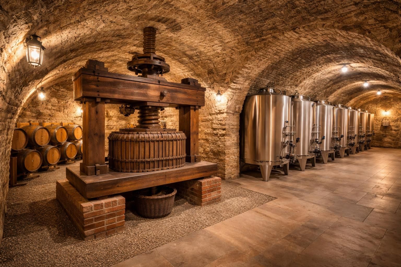 découvrez comment aménager une propriété viticole dans le rhône en intégrant un pressoir traditionnel, des cuves inox modernes et une cave voûtée authentique pour allier tradition et efficacité.