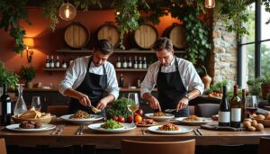 découvrez les chefs passionnés qui mettent en valeur les vins du rhône à travers leurs créations culinaires exceptionnelles.